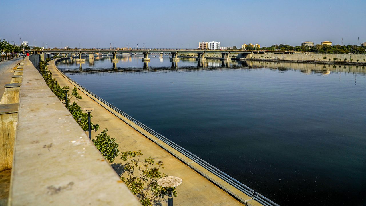 Sabarmati Riverfront in Ahmedabad, Gujarat