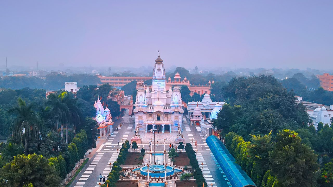 Sacred Ganges river and Varanasi ghats in Uttar Pradesh