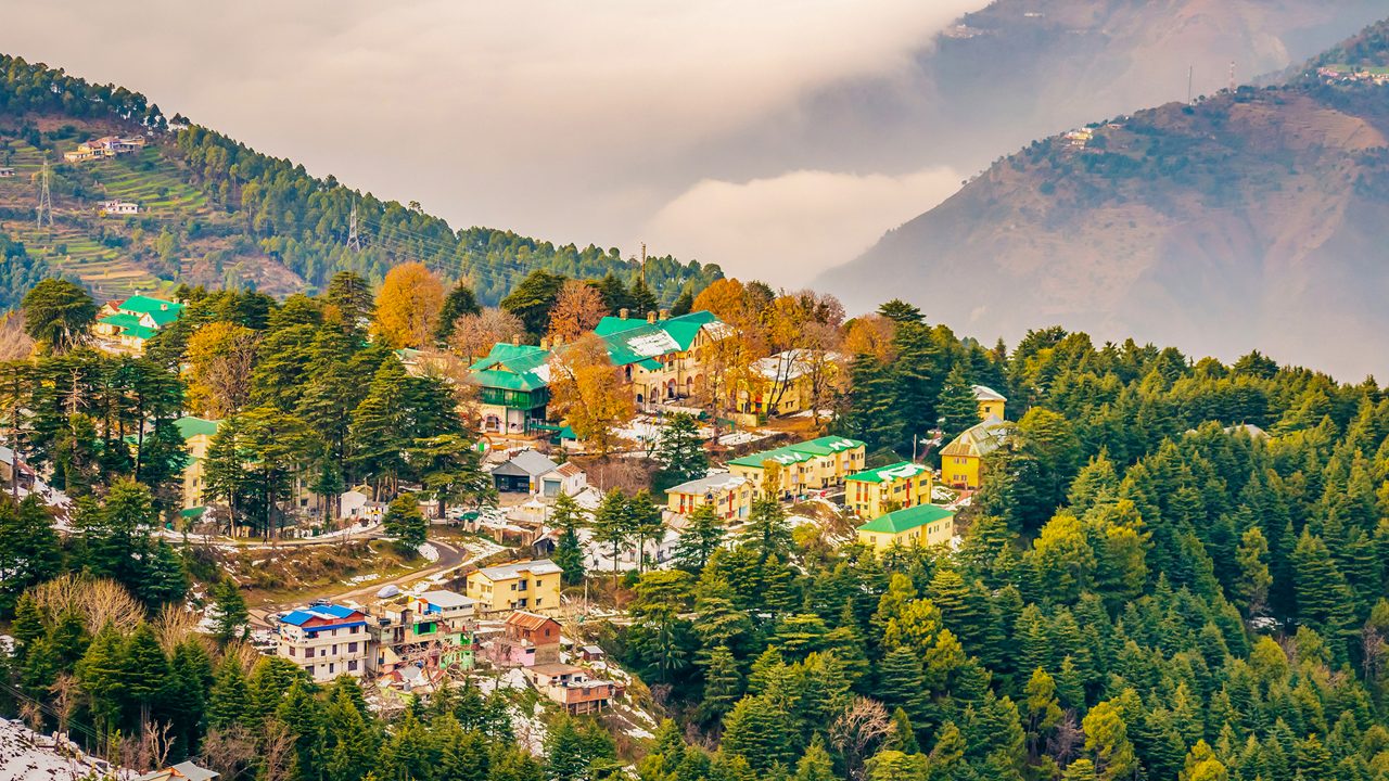 Mountain views of Dalhousie in Himachal Pradesh