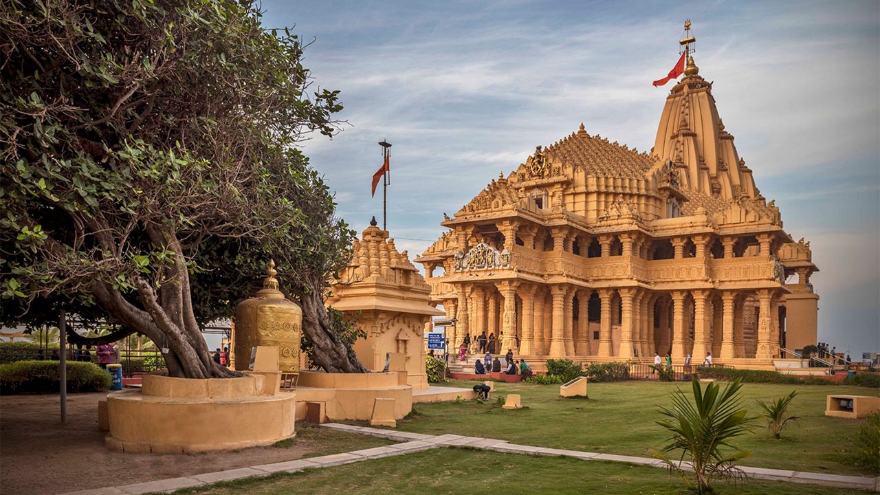 Somnath Temple on the Arabian Sea coast, Gujarat