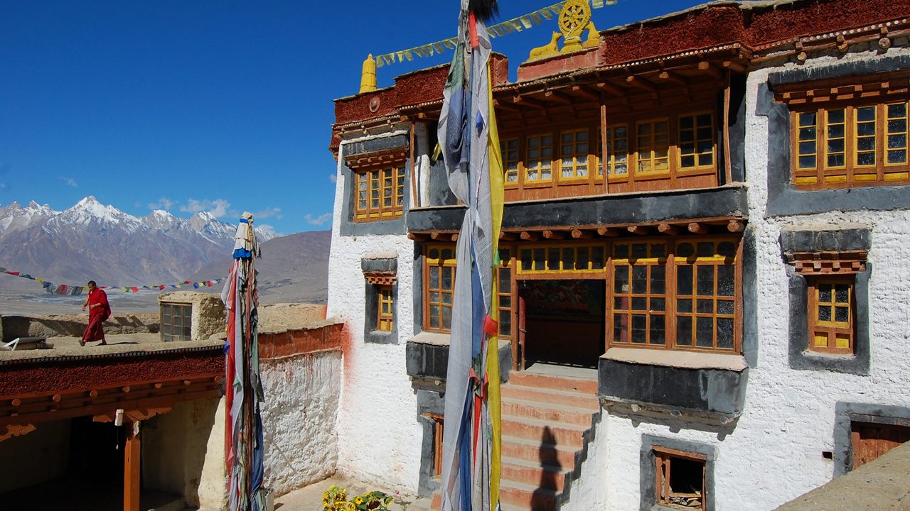 Pangong Lake in Ladakh reflecting blue sky